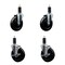 Service Caster 5'' Hard Rubber Wheel Swivel 1-1/4'' Expand Stem Caster Set 2 Brakes, 4PK SCC-EX20S514-HRS-2-TLB-2-114 - alternate 1
